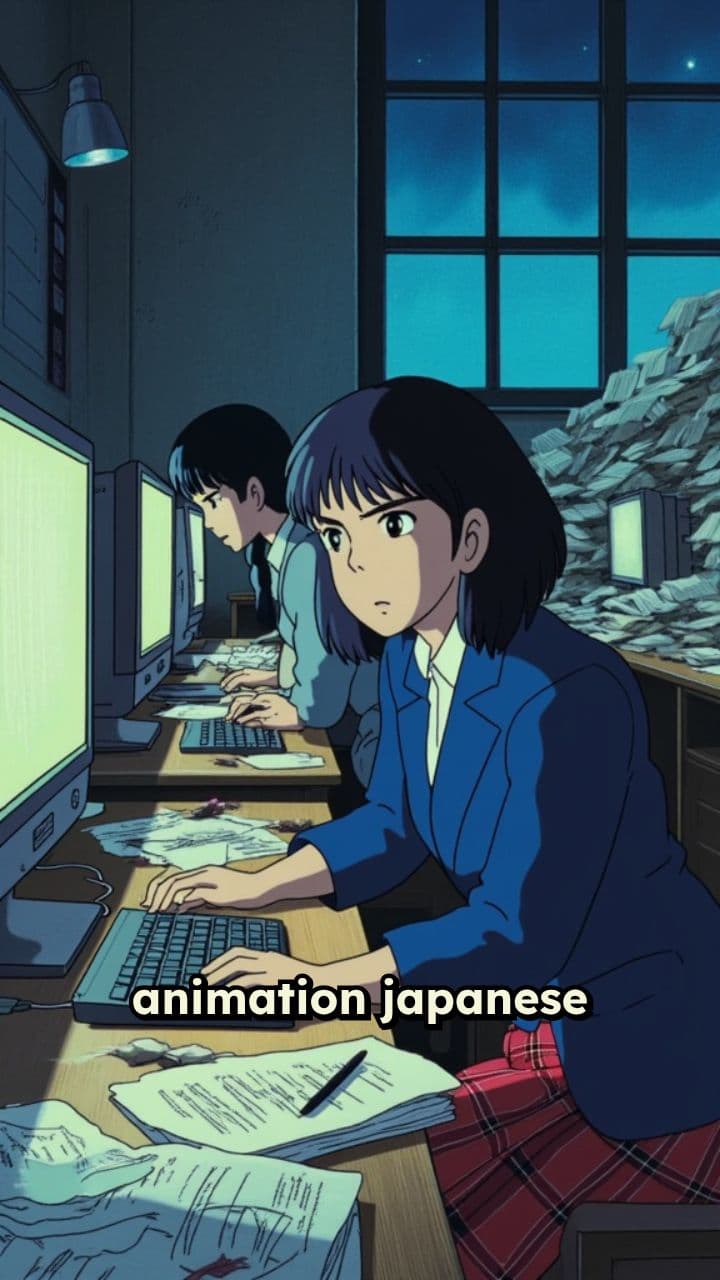 Estudiantes japoneses luchan contra la computadora