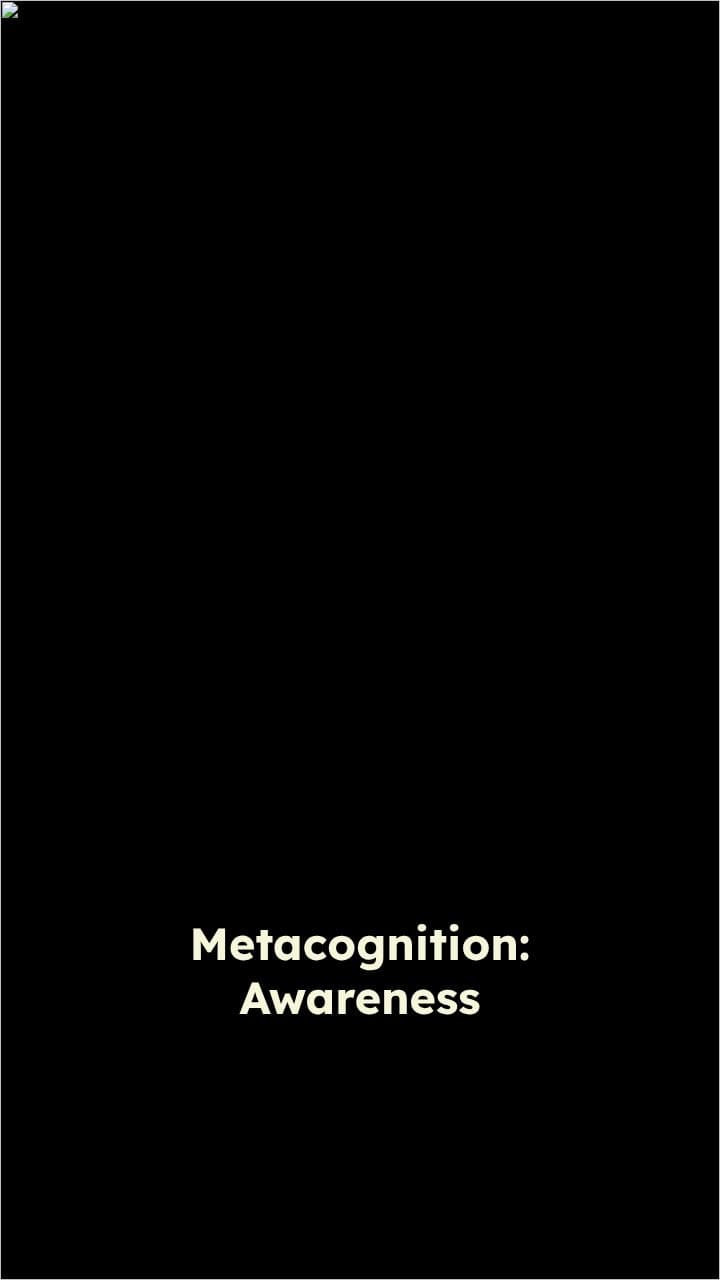 Metacognition and Self-Regulated Learning