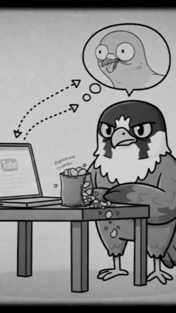 The Falcon and The Pigeon In Your Brain