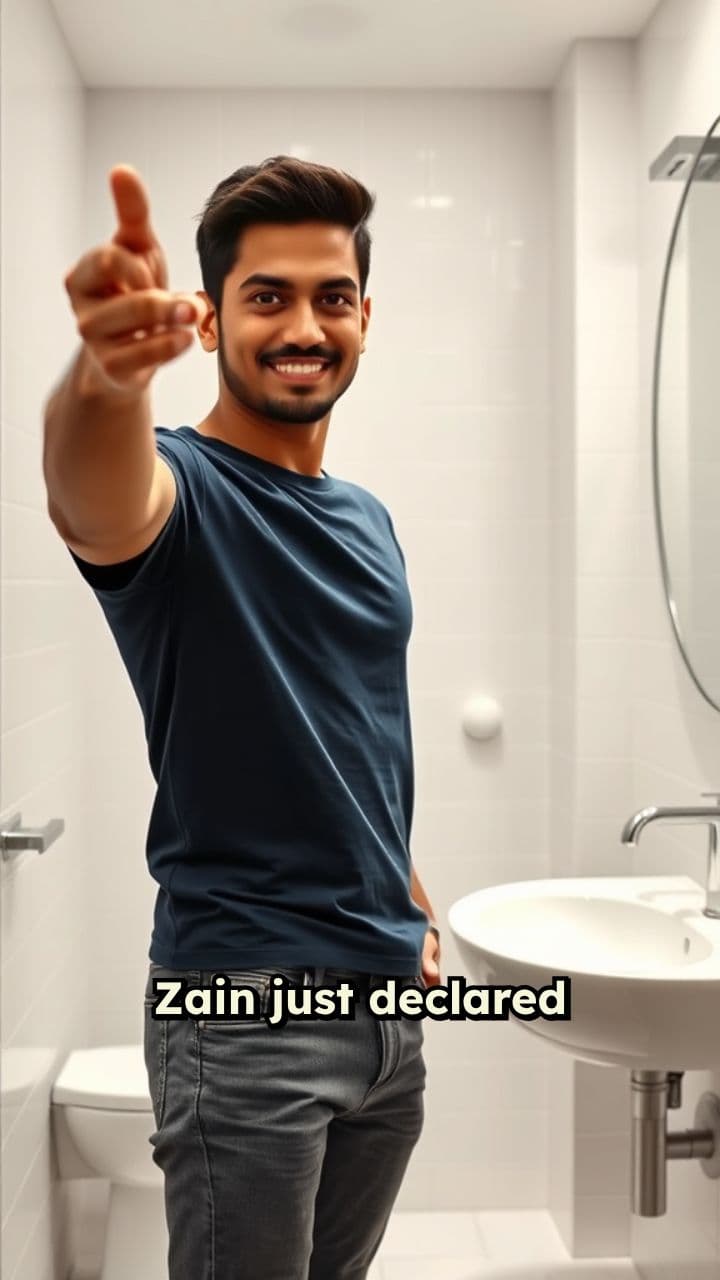 Zain's Epic Bathroom Announcement