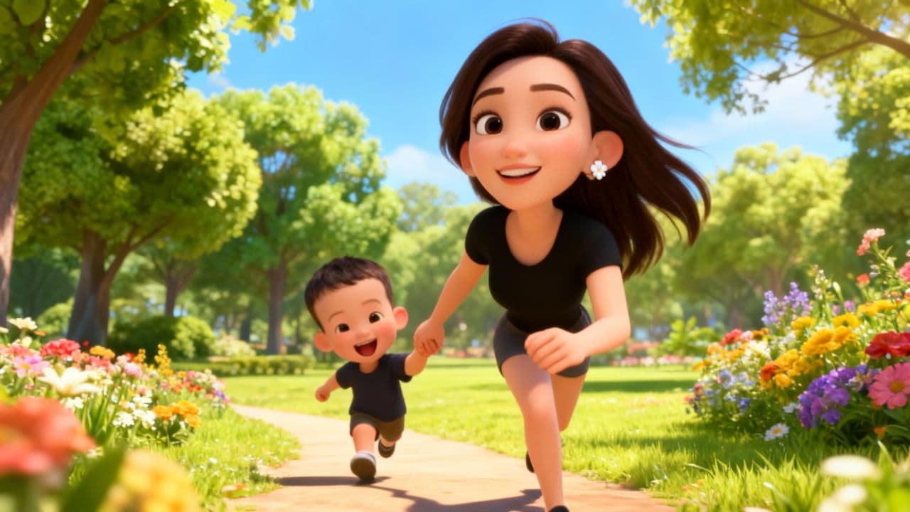 Прогулка в летнем парке