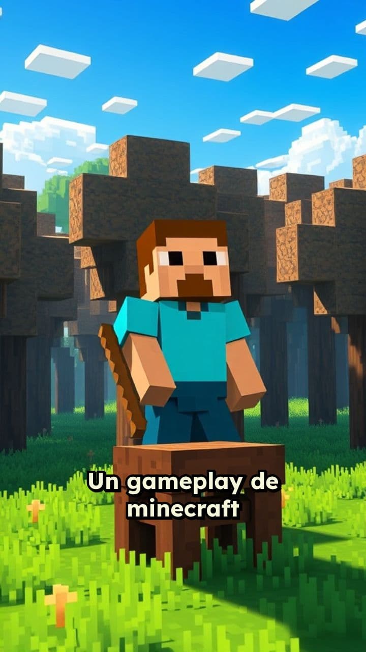 De madera a piedra en Minecraft
