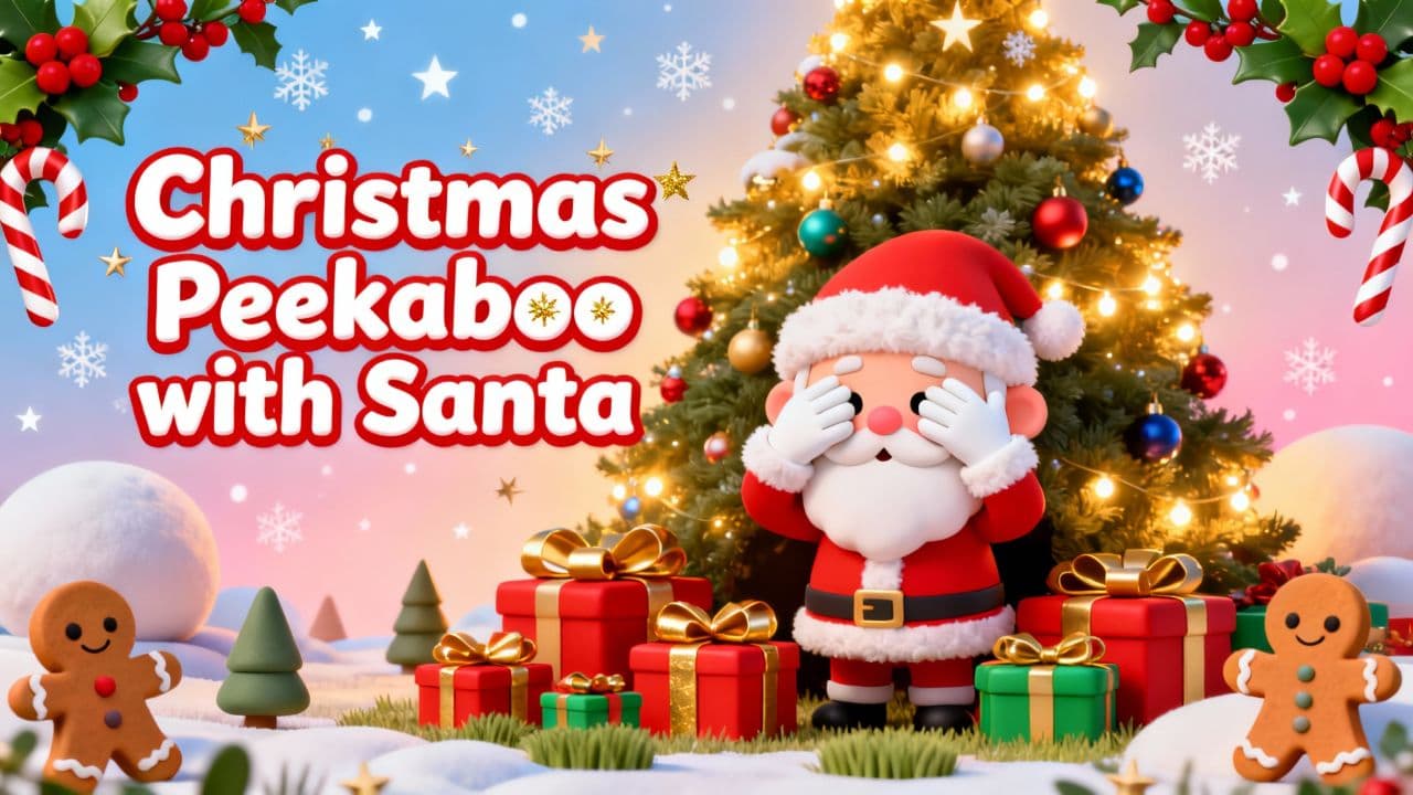 Christmas Peekaboo with Santa