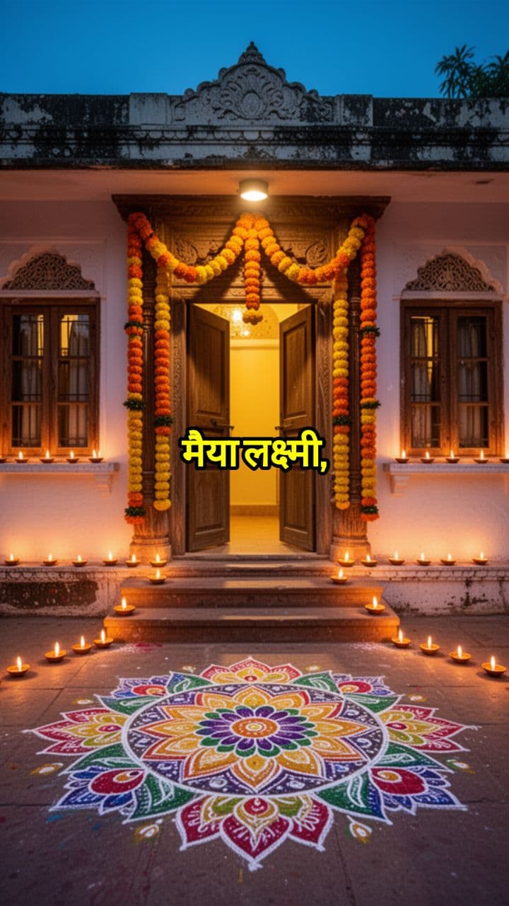 मैया लक्ष्मी, आओ मेरे द्वार