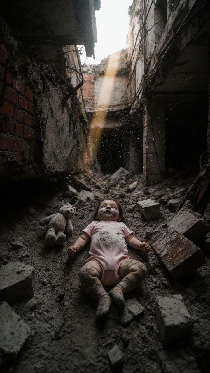 Bebé rescatada tras 100 horas bajo escombros