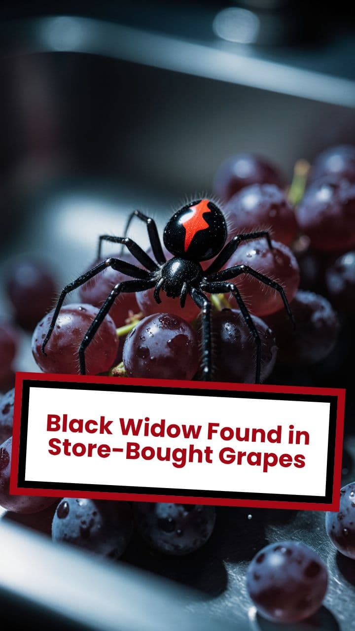 Black Widow Found in Store-Bought Grapes