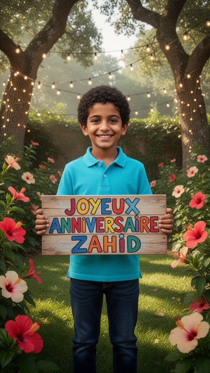 Joyeux anniversaire, mon petit frère Zaïd
