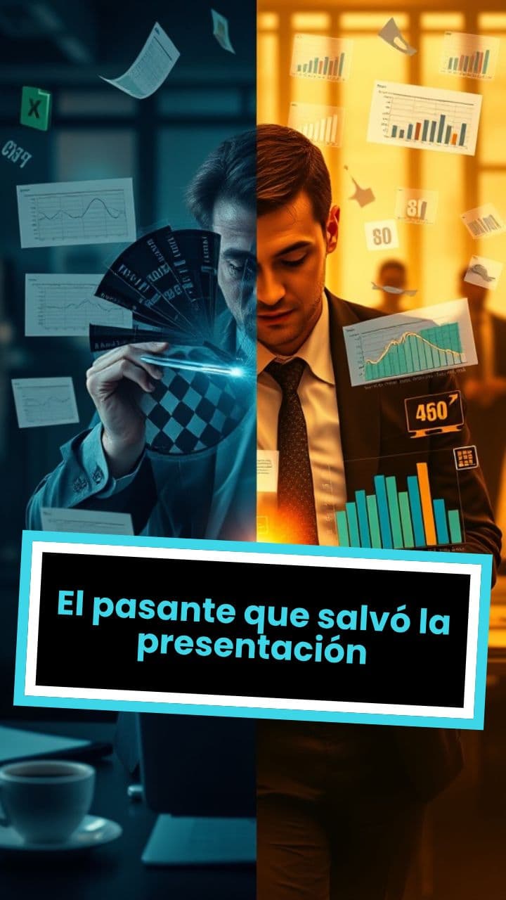 El pasante que salvó la presentación
