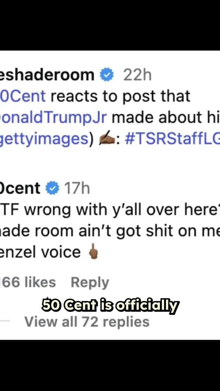 50 Cent Claps Back at Don Jr. Meme