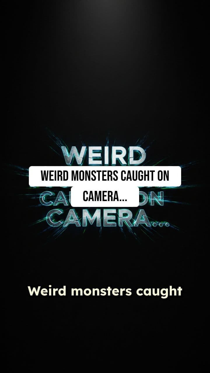 Weird Monsters Caught on Camera