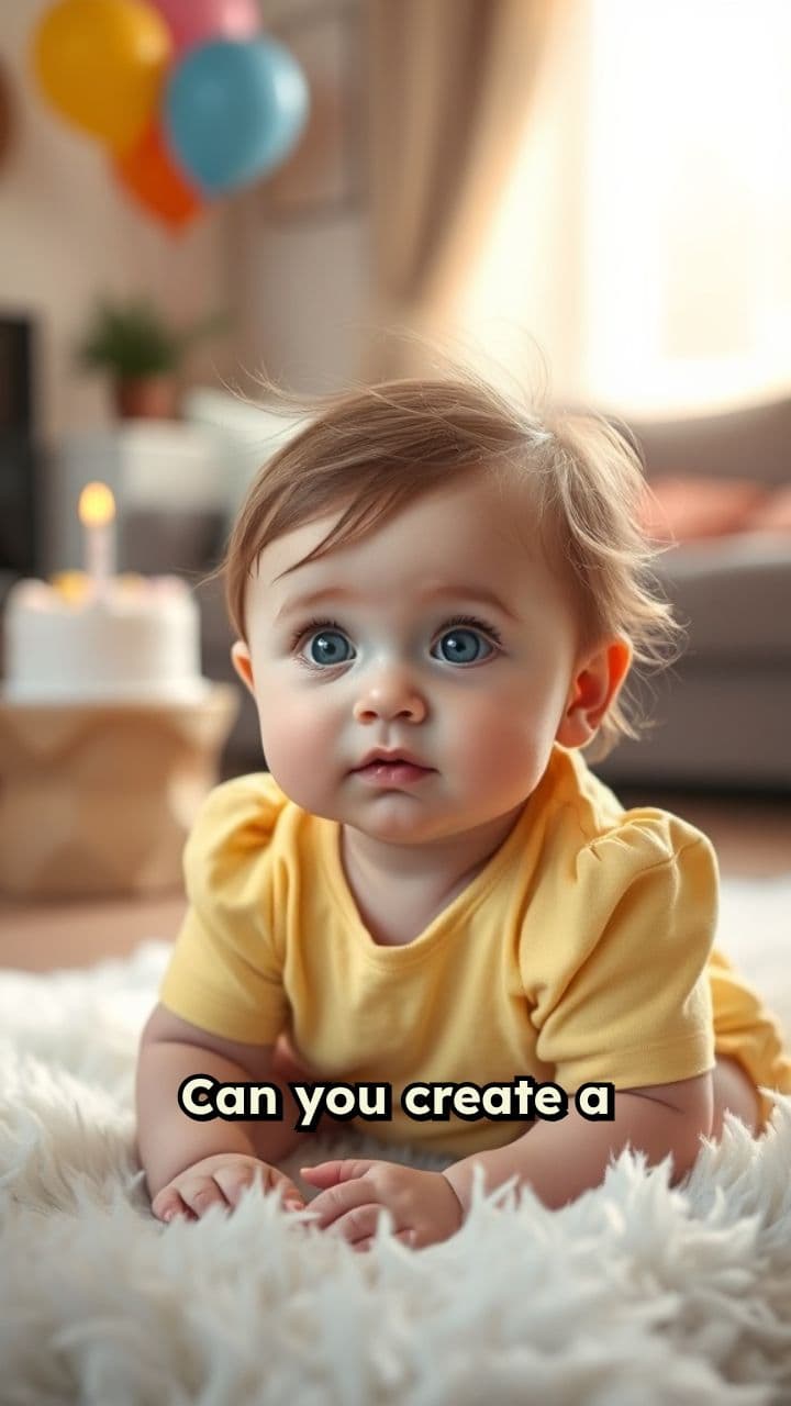 Baby's Heartfelt Birthday Message to Daddy