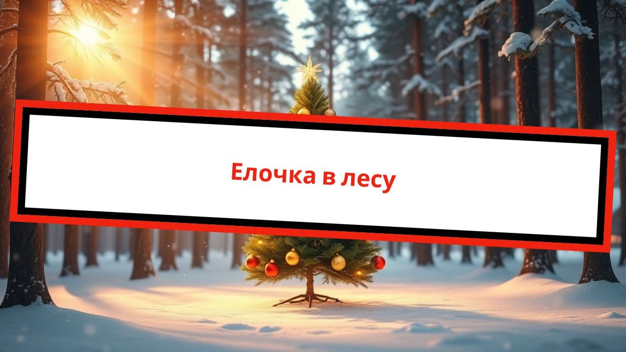 Елочка в лесу (duplicated)
