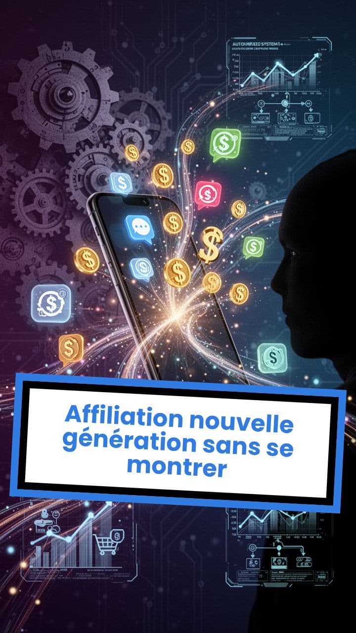 Affiliation nouvelle génération sans se montrer