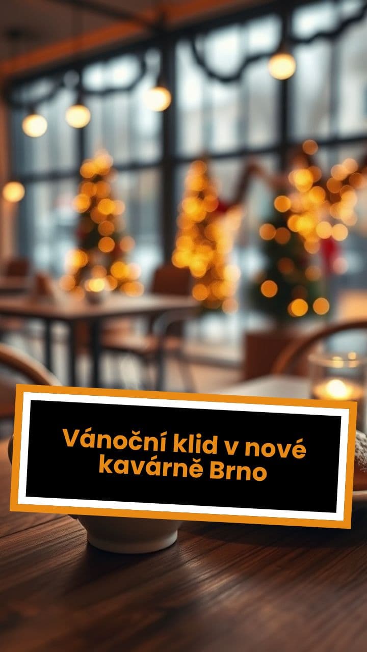 Vánoční klid v nové kavárně Brno