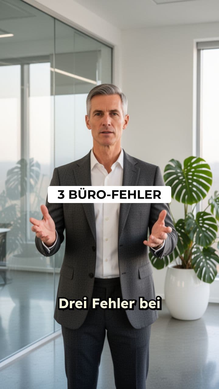 3 Fehler bei der Büroeinrichtung