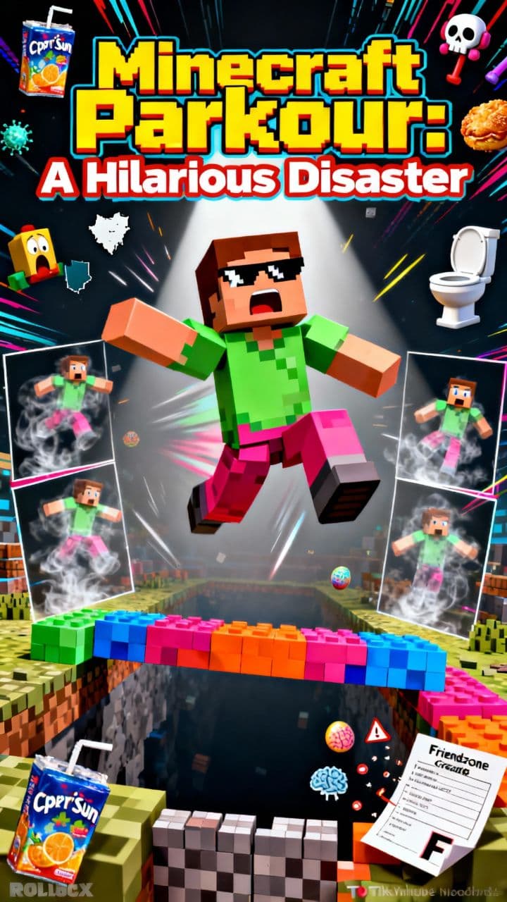 Minecraft Parkour: A Hilarious Disaster