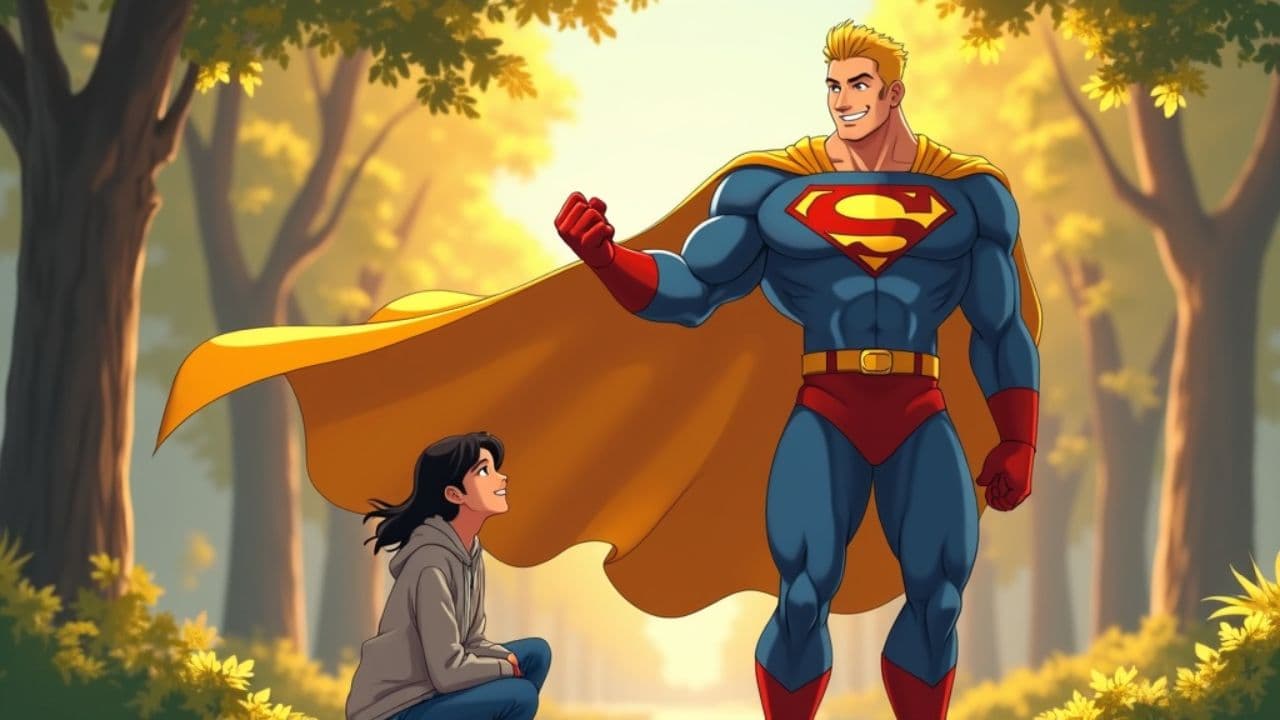 Caped Hero's Comfort