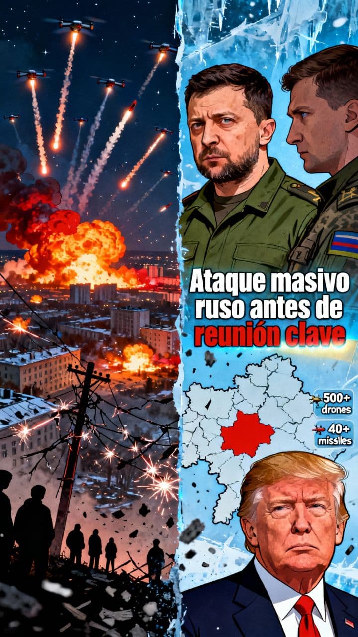 Ataque masivo ruso antes de reunión clave