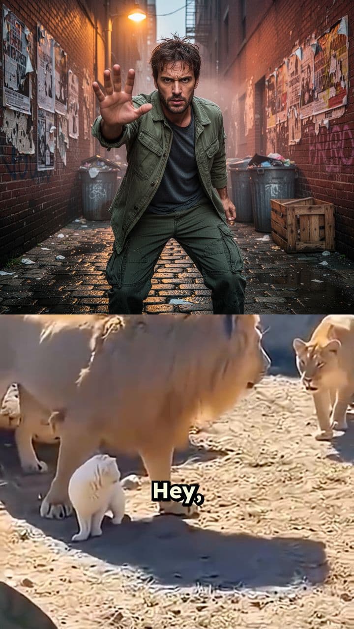 Interesting Moment with the Cat