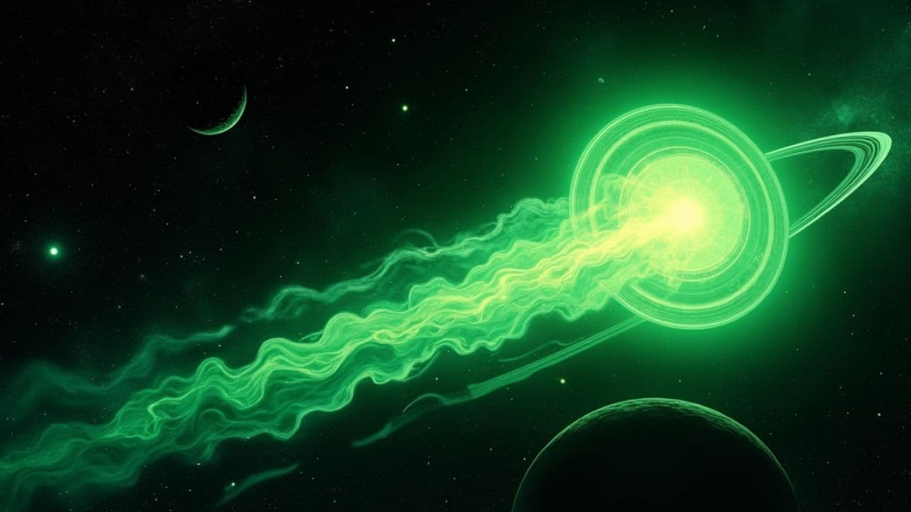 Interstellar Comet in Space