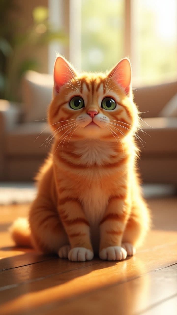 Ginger Cat's High Shelf Adventure