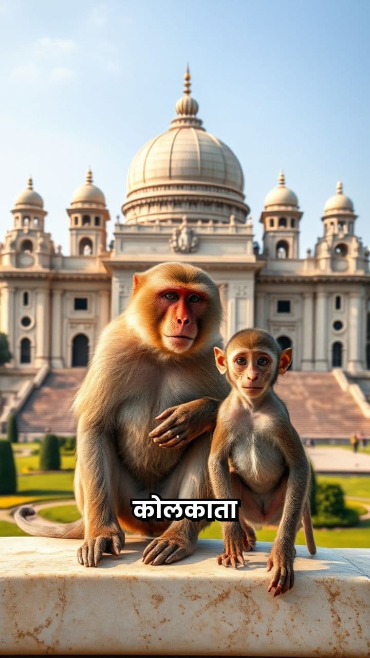 कोलकाता के बंदरों का राज