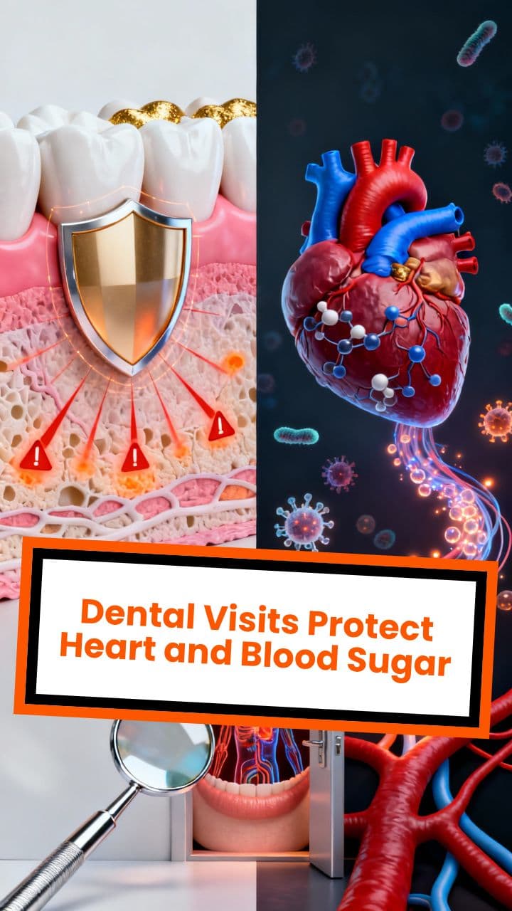 Dental Visits Protect Heart and Blood Sugar