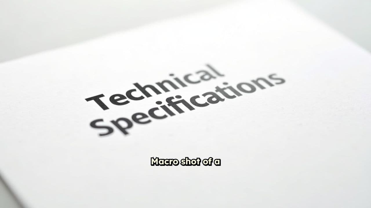 Ink Fracture on Specifications Document