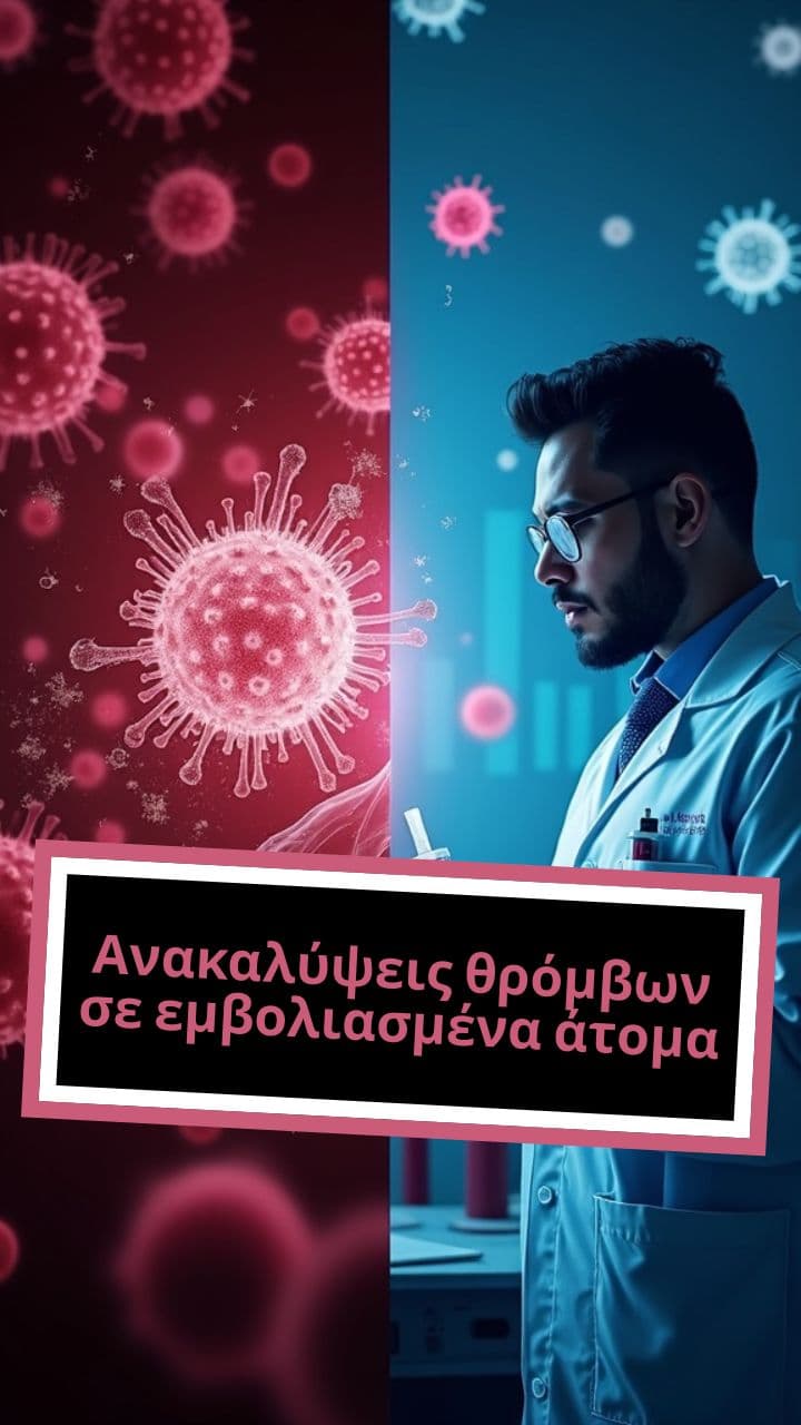 Ανακαλύψεις θρόμβων σε εμβολιασμένα άτομα