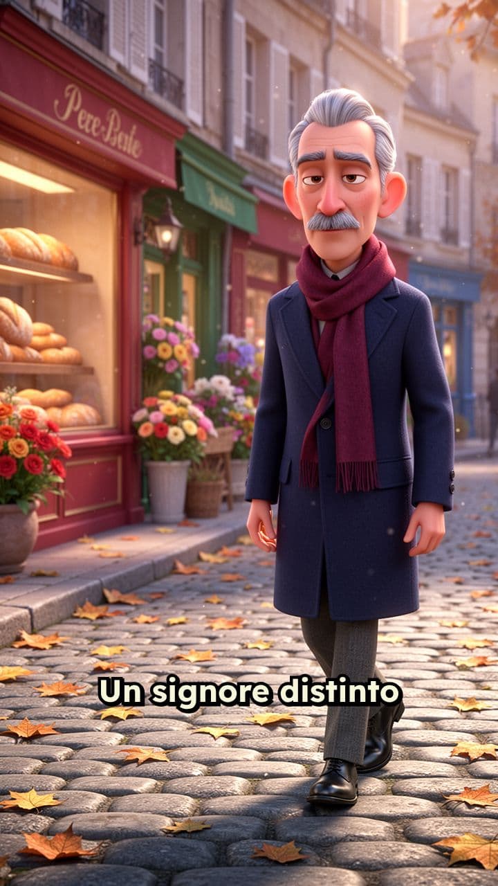 La bambina e il fazzoletto a terra