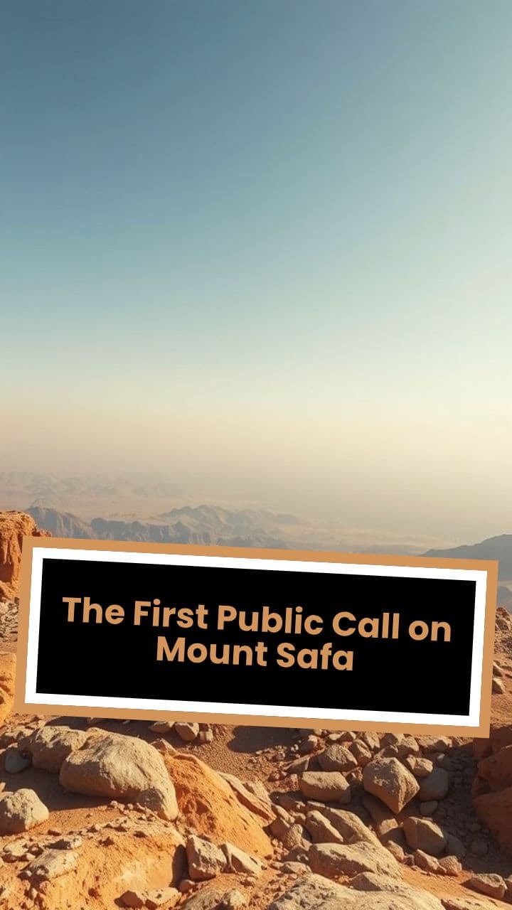 The First Public Call on Mount Safa