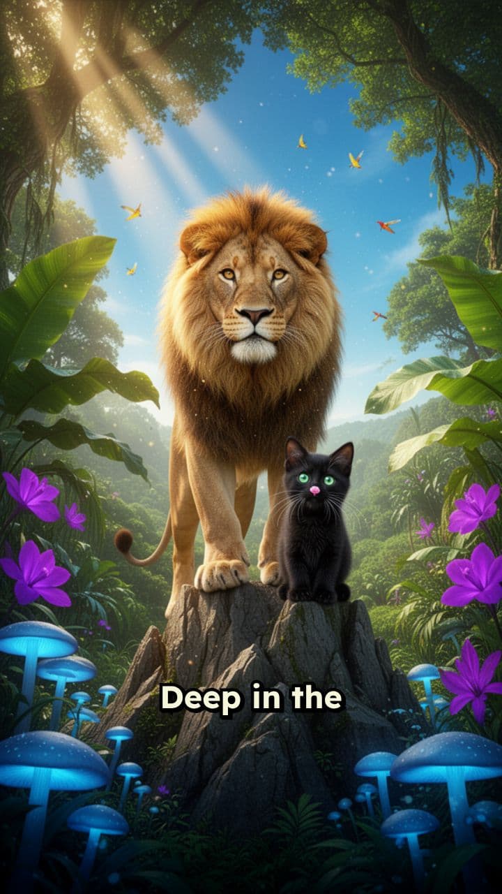 The Lion and the Tiny Cat's Roar