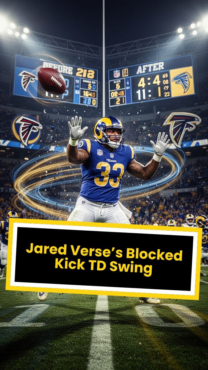 Jared Verse’s Blocked Kick TD Swing