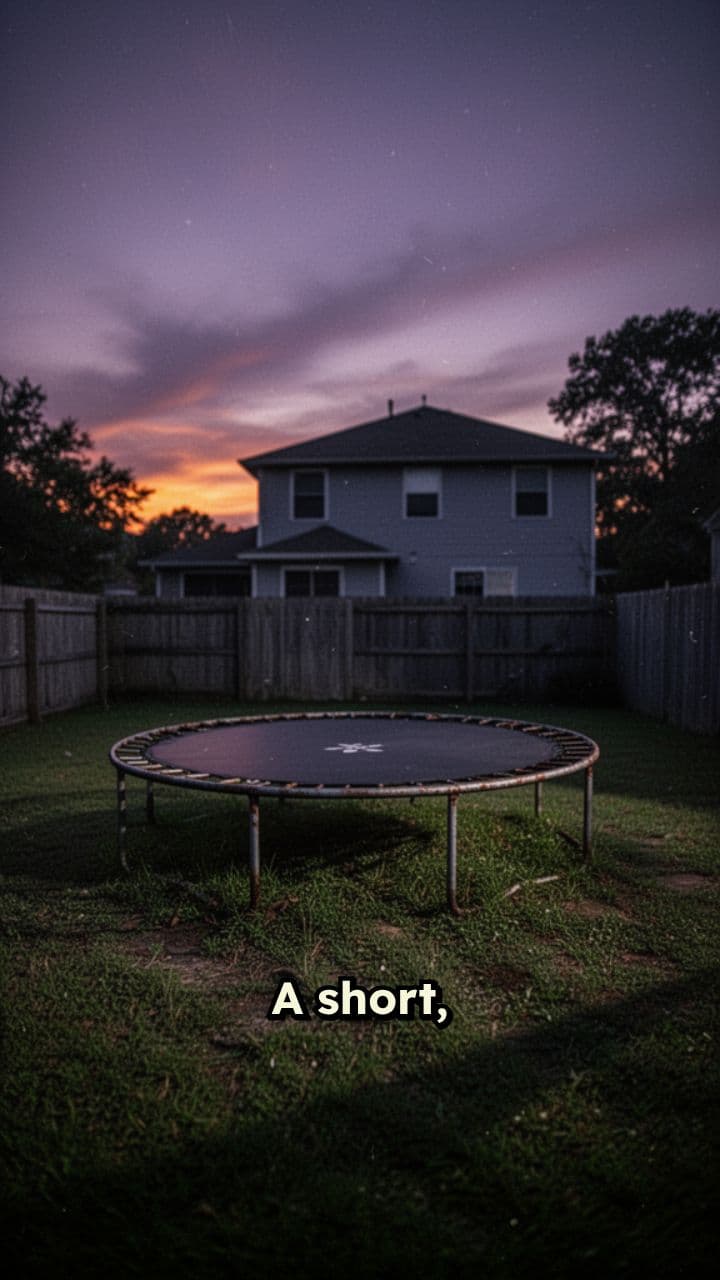 Rabbits on the Trampoline at Dusk