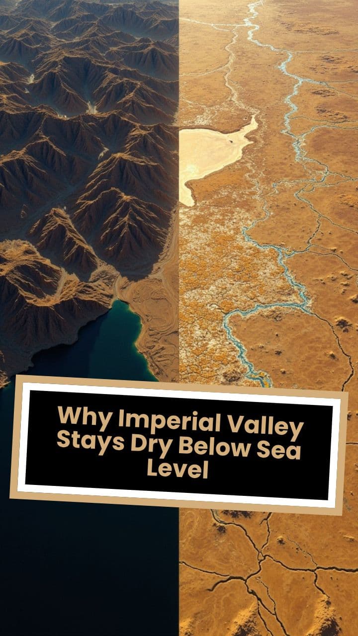 Why Imperial Valley Stays Dry Below Sea Level