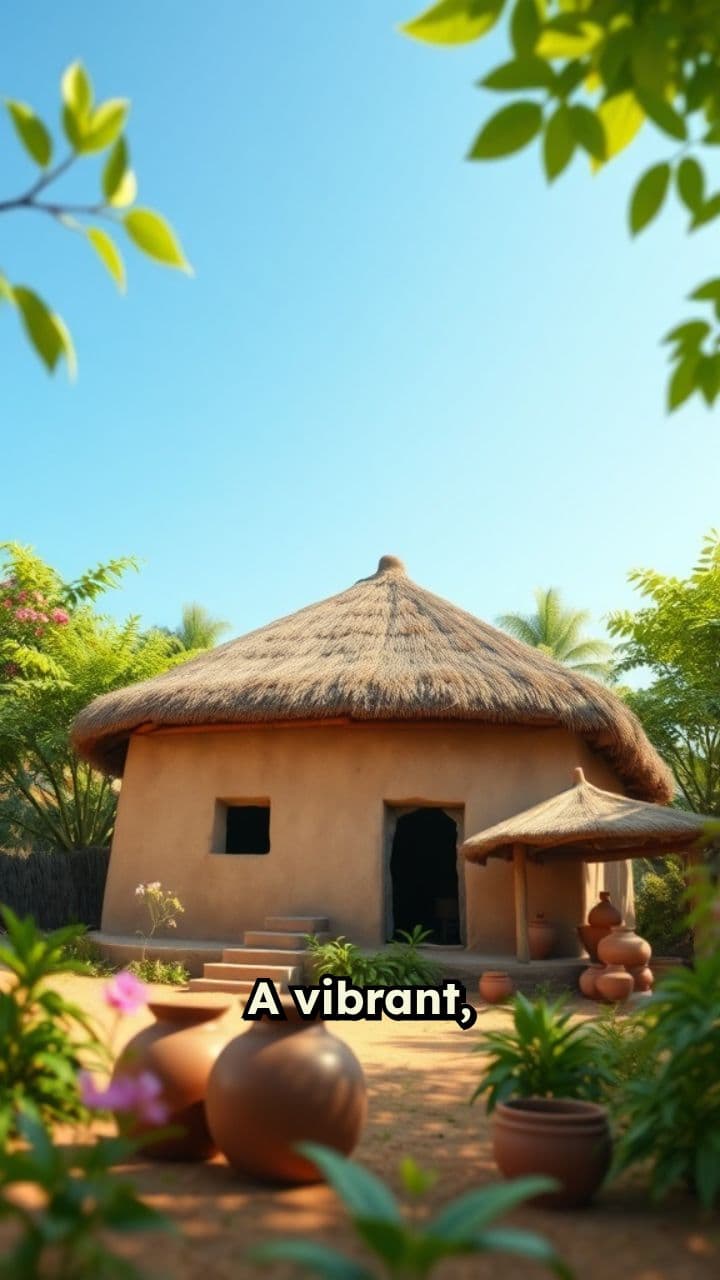 Vibrant Rural Indian Village Life