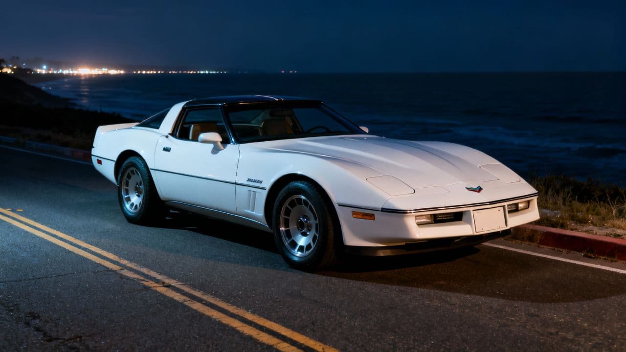 Neon Nights by the Shoreline