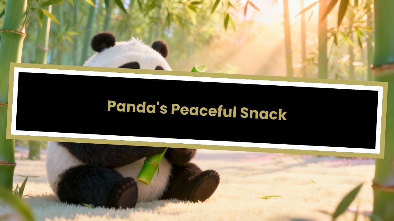 Panda's Peaceful Snack