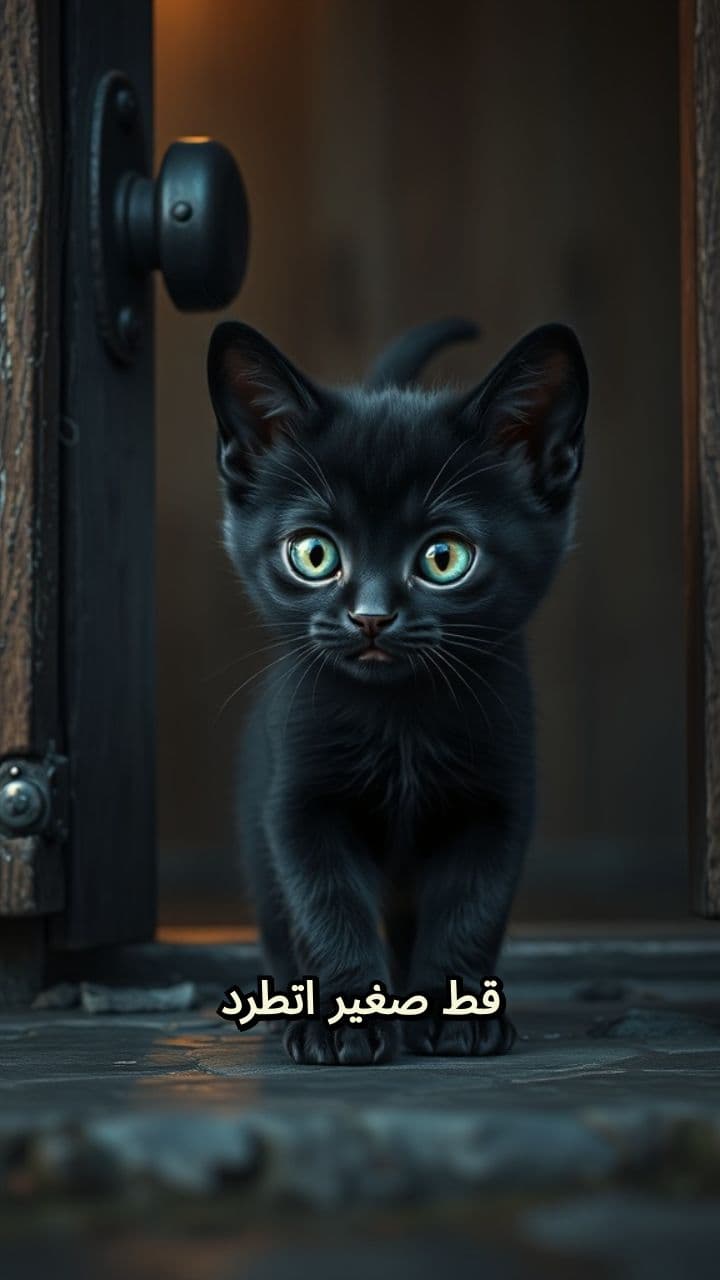 حب غير مشروط للقط الأسود