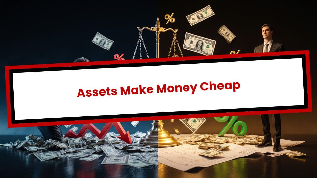 Assets Make Money Cheap