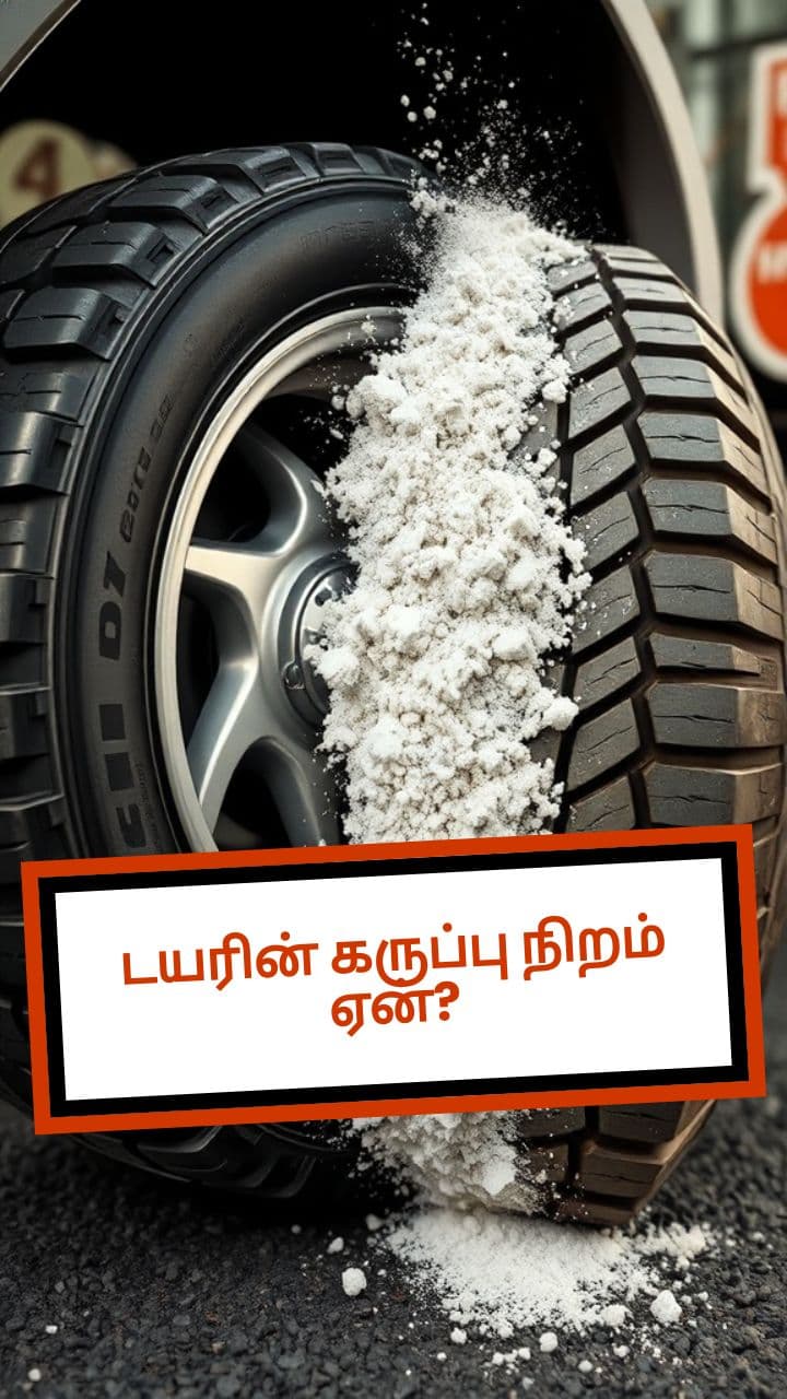 டயரின் கருப்பு நிறம் ஏன்?