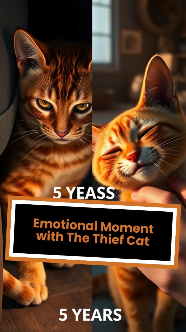 Emotional Moment with The Thief Cat