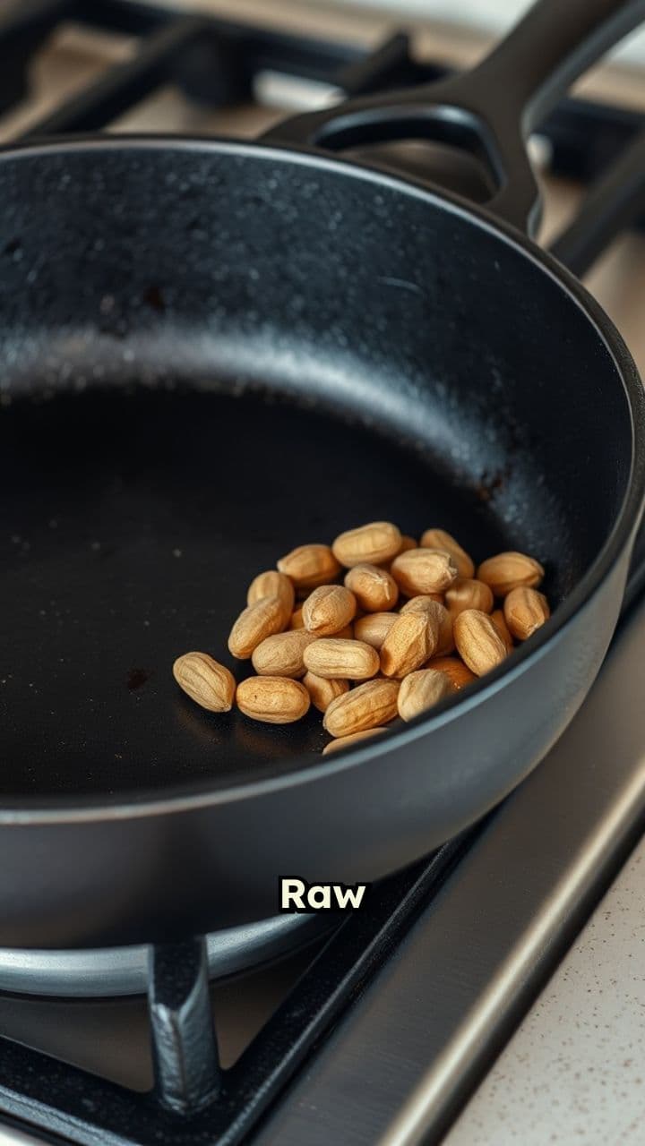 Perfectly Roasted Peanuts in a Pan