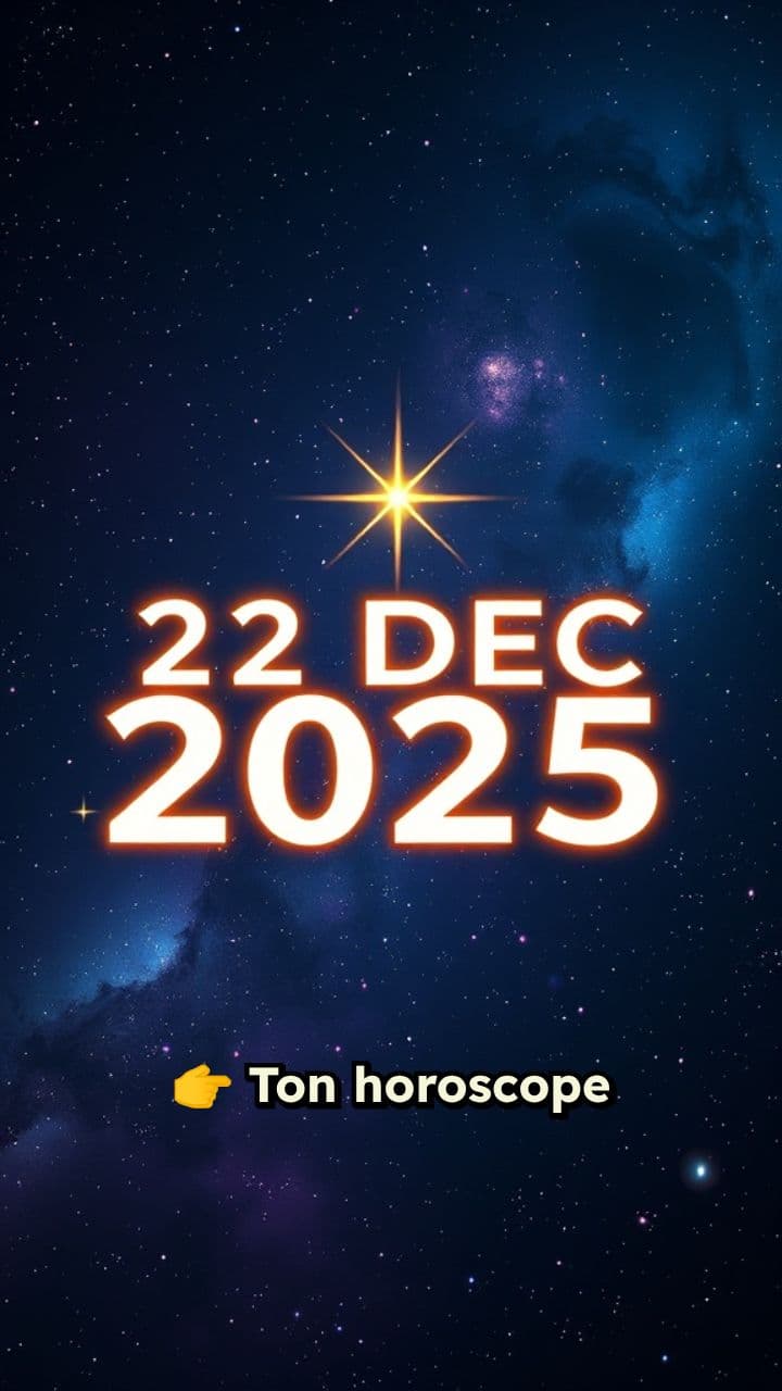 Horoscope du jour : 22 décembre 2025