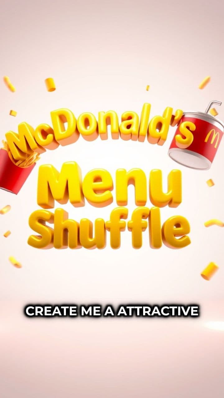 McDonald's Global Menu Shuffle