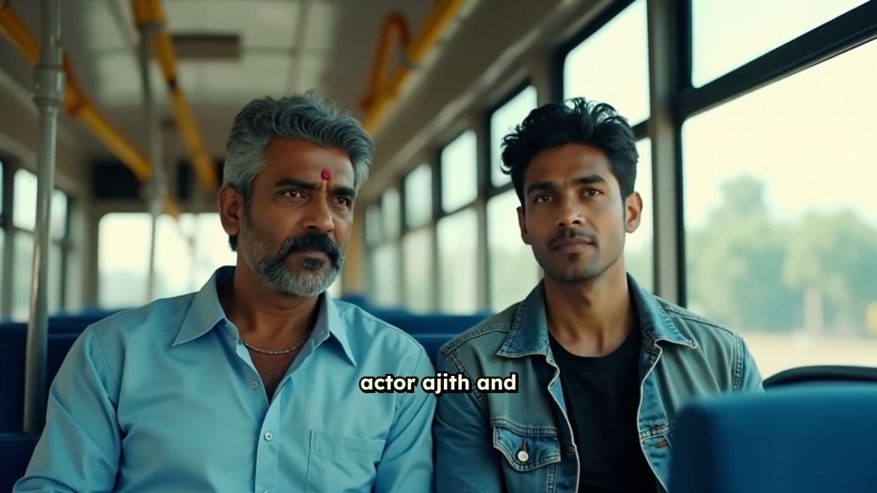 Ajith and Vijay on the Same Bus