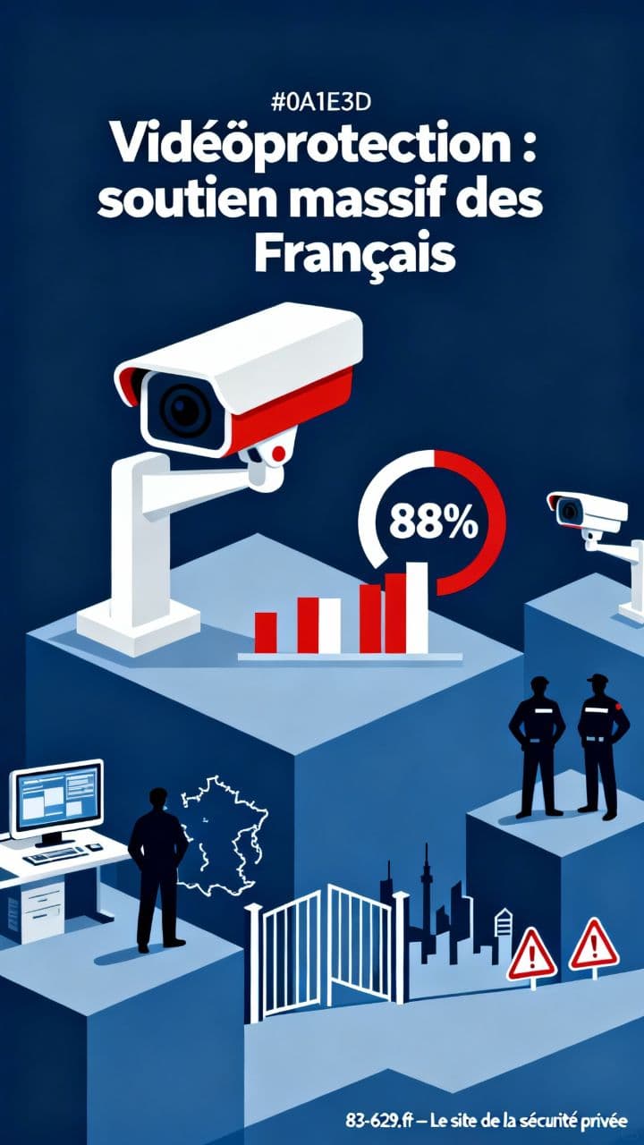 Vidéoprotection : soutien massif des Français