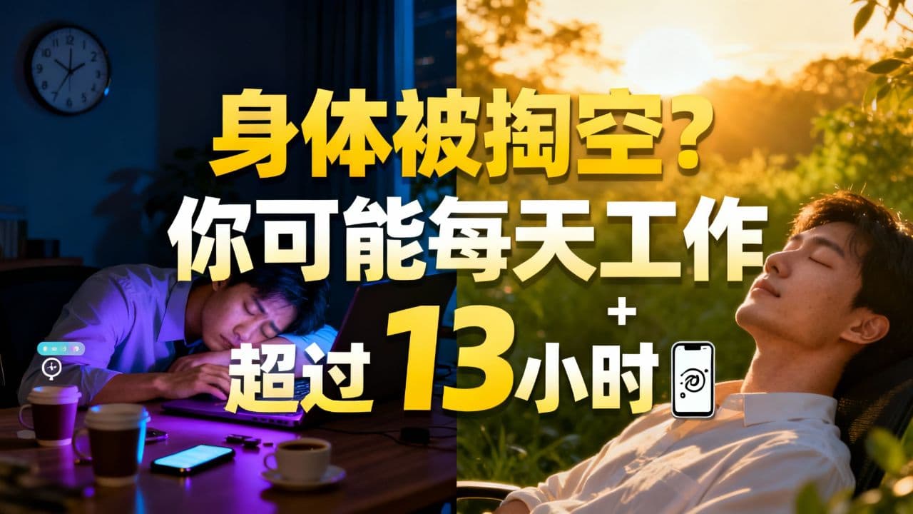 身体被掏空？你可能每天工作超过13小时