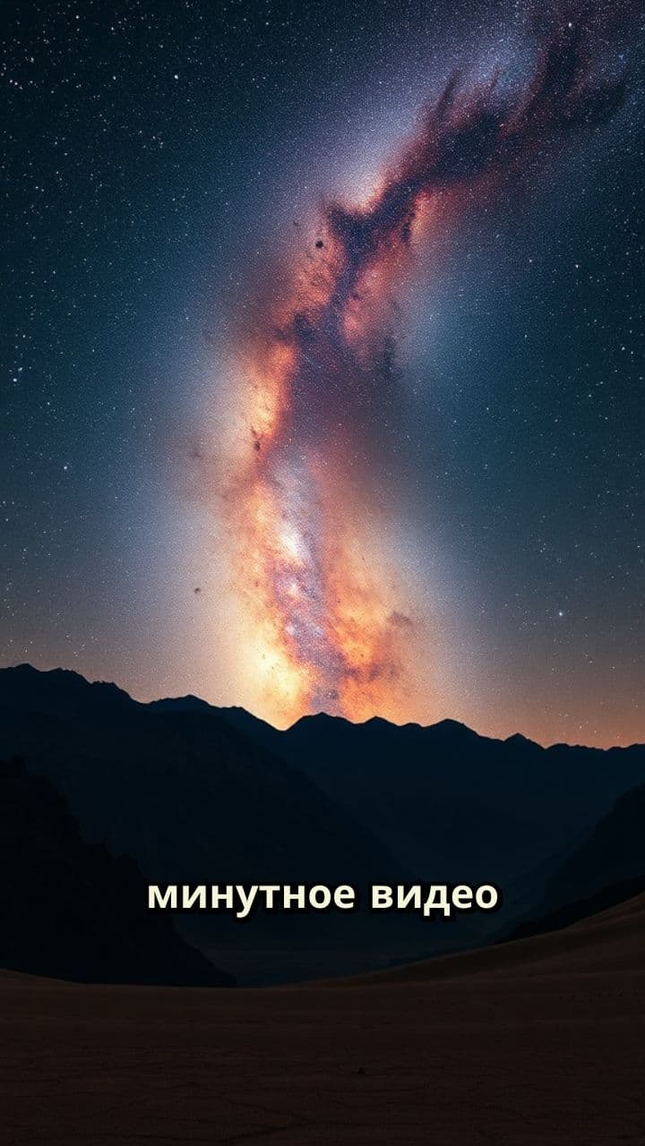 Минутное видео о Млечном Пути