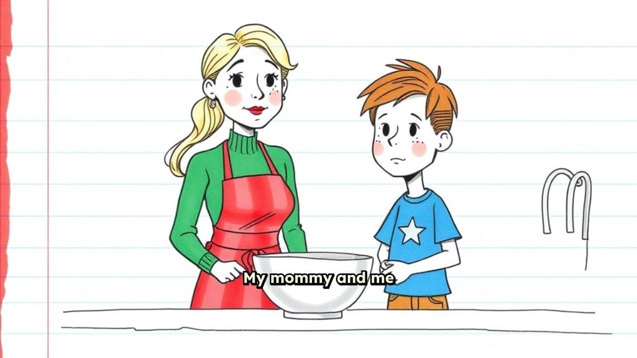 Baking Christmas Cookies with Mom